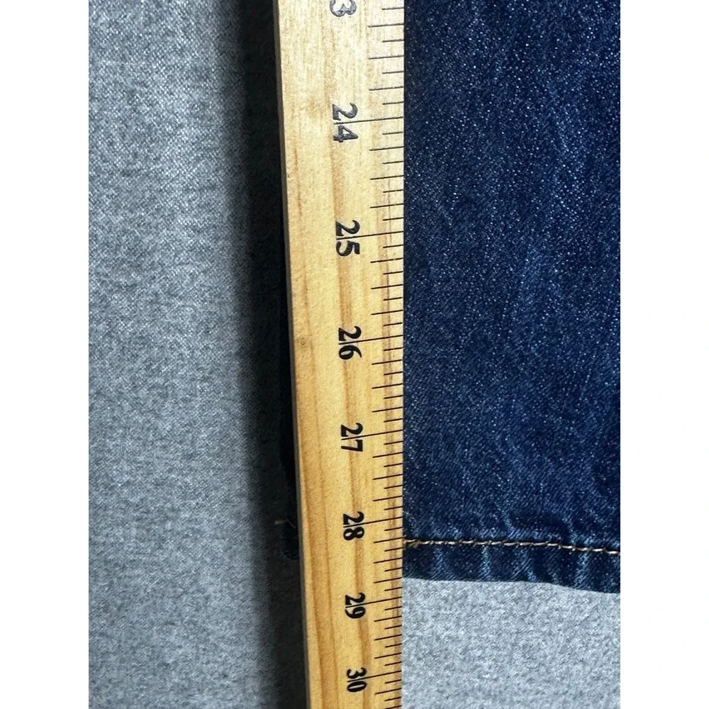 Levis 505 Jeans Mens 36x30 Dark Wash Straight Leg Denim
